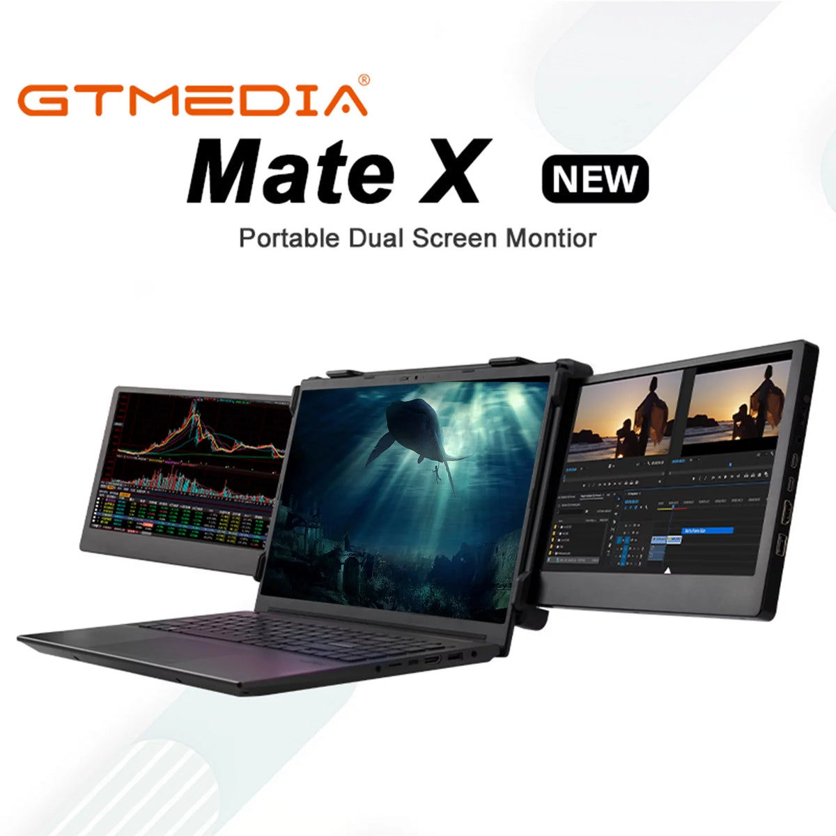 11.6-inch Dual Screen Portable IPS 1080P Monitor O439