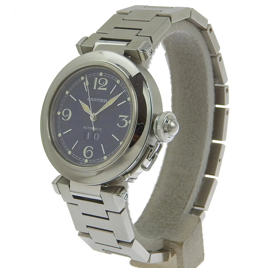 Pre-Owned Stainless Steel Automatic Men's Navy Dial Watch C471
