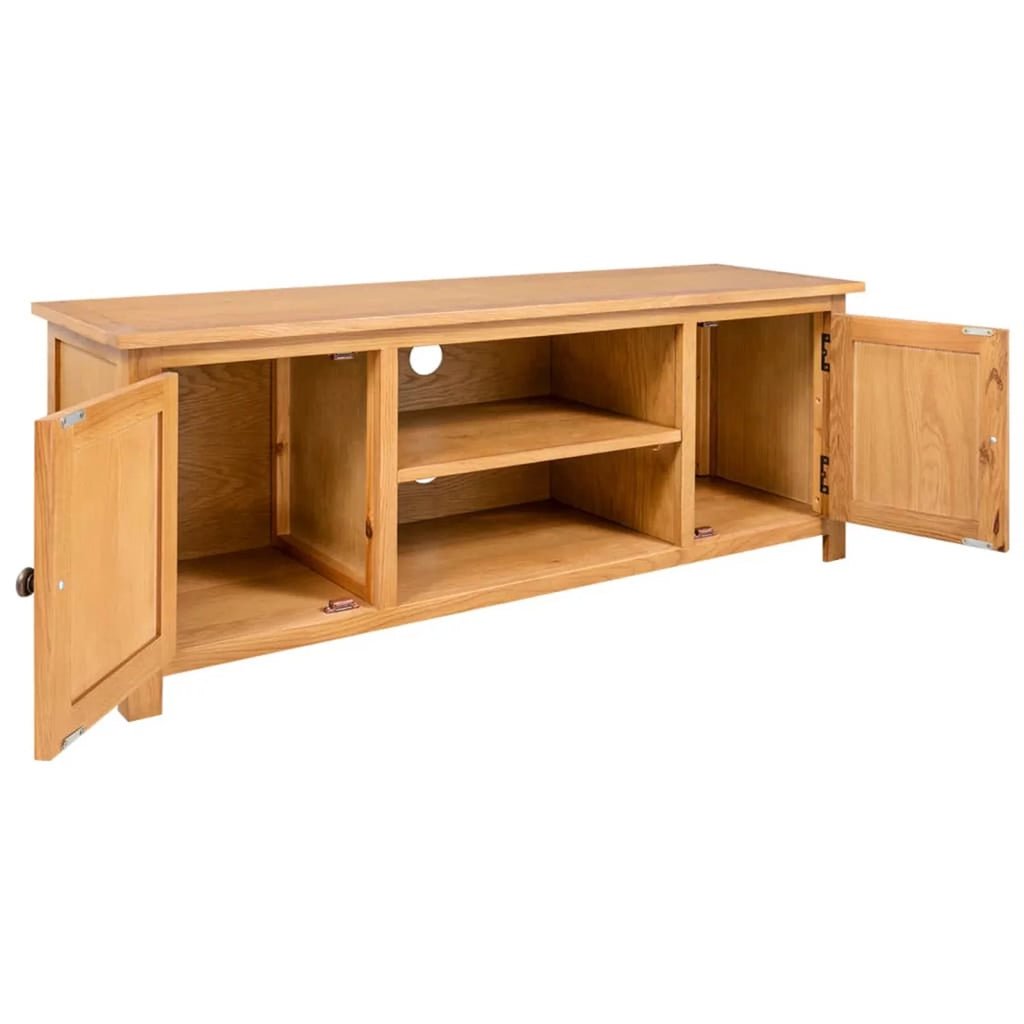 Solid Oak Wood TV Cabinet V417885