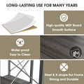 L-Shaped 7-Tier Corner Bookcase with Metal Frame H826913