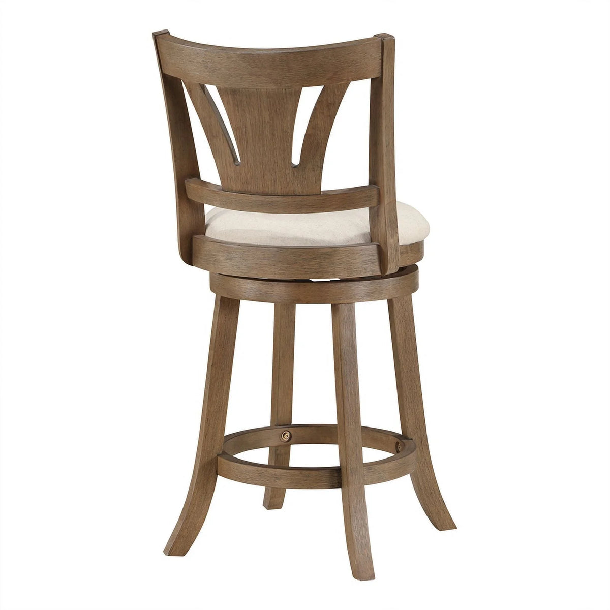 Counter Stool in Linen Cream Fabric F358