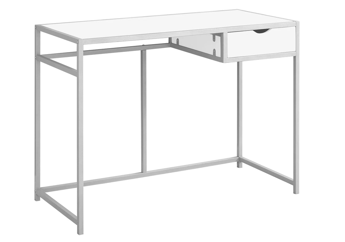 White Computer Desk with Storage Drawer K80041
