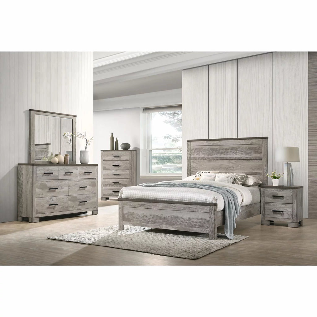 Gray Full Panel Bed S925845