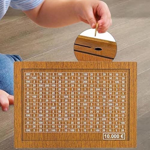 Wooden Money Box Piggy Bank O9955