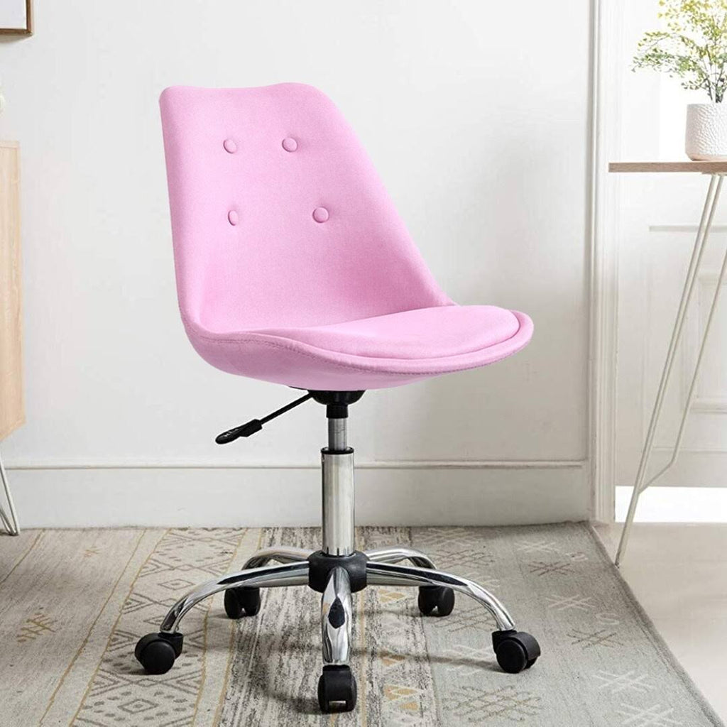 Blu Caster Wheels Height Adjustable Chrome Metal Base Chair G663