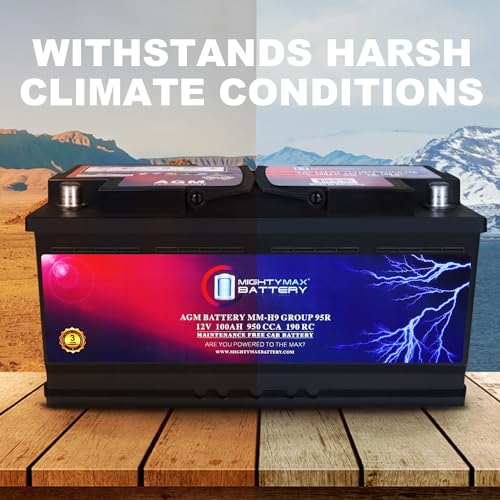 AGM Car Battery 12V 60 AH 680 CCA BCI Group Size 47 C318743