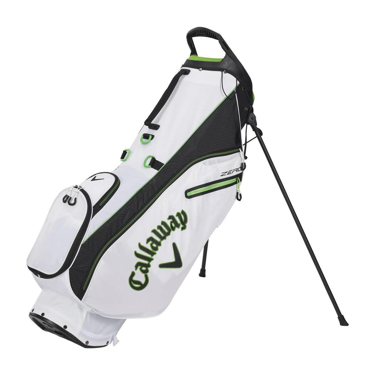 White/Black/Green Golf Stand Bag F2257