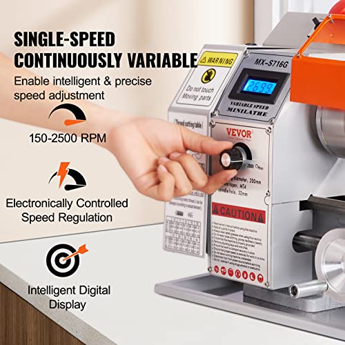 7'' x 16'' 800W Precision Benchtop Metal Lathe W516185