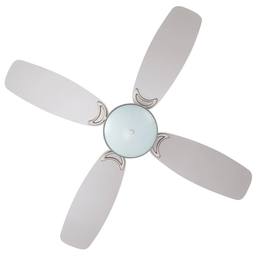 Brushed Nickel Ceiling Fan with Light and Remote Control M25911