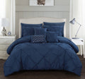 Navy 10-Piece Comforter Set T1349