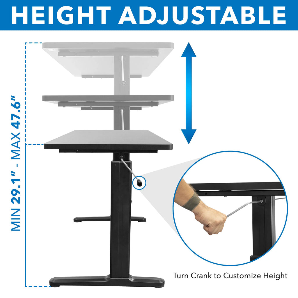 Hand Crank Sit-Stand Desk G25720