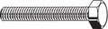 18-8 Stainless Steel Tap Bolt, 2 1/2 in Fastener Length, Pk 140 D48789