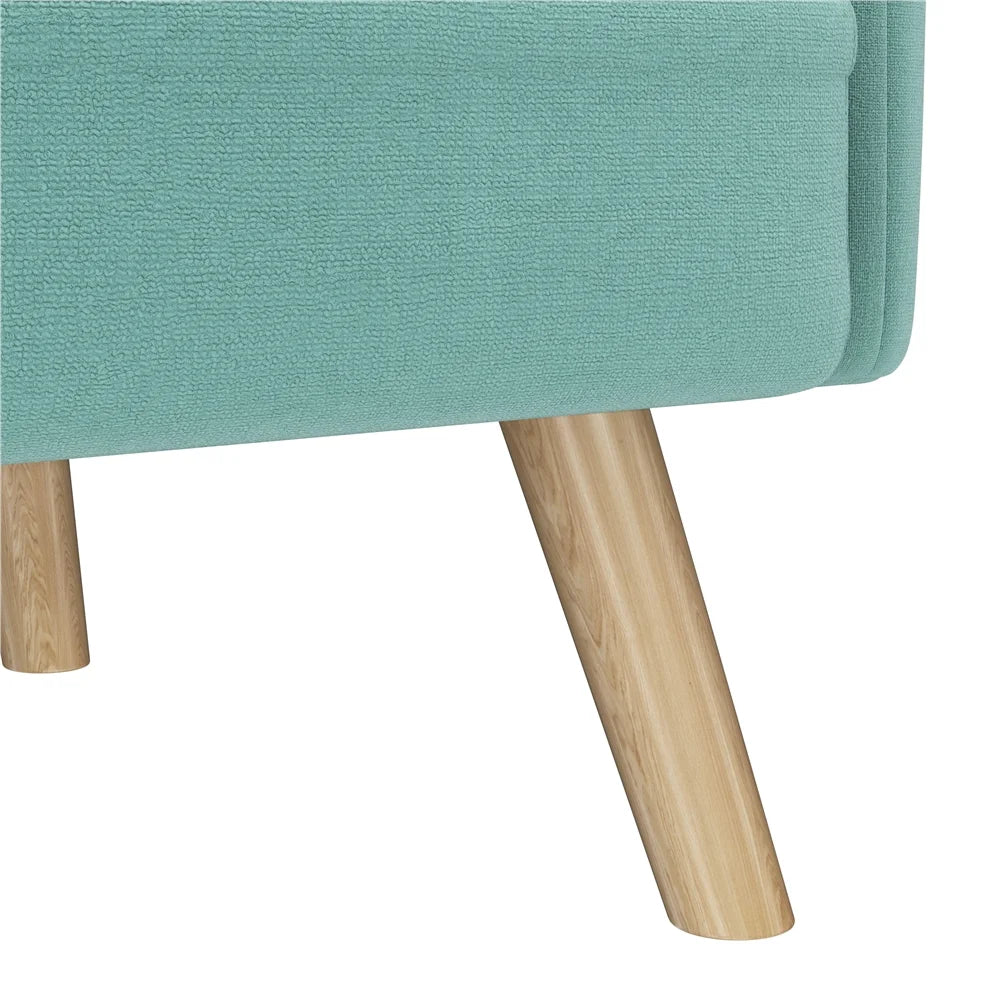 Aquamarine 2 Seater Sofa with Solid Wood Legs G420