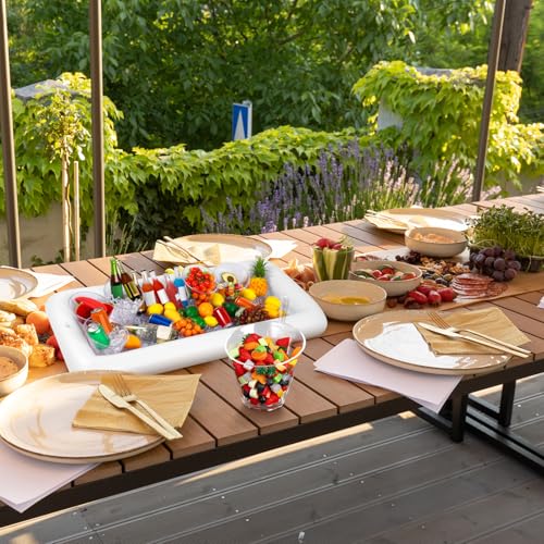 10 Pcs Inflatable Serving Tray and Salad Bowls E483358