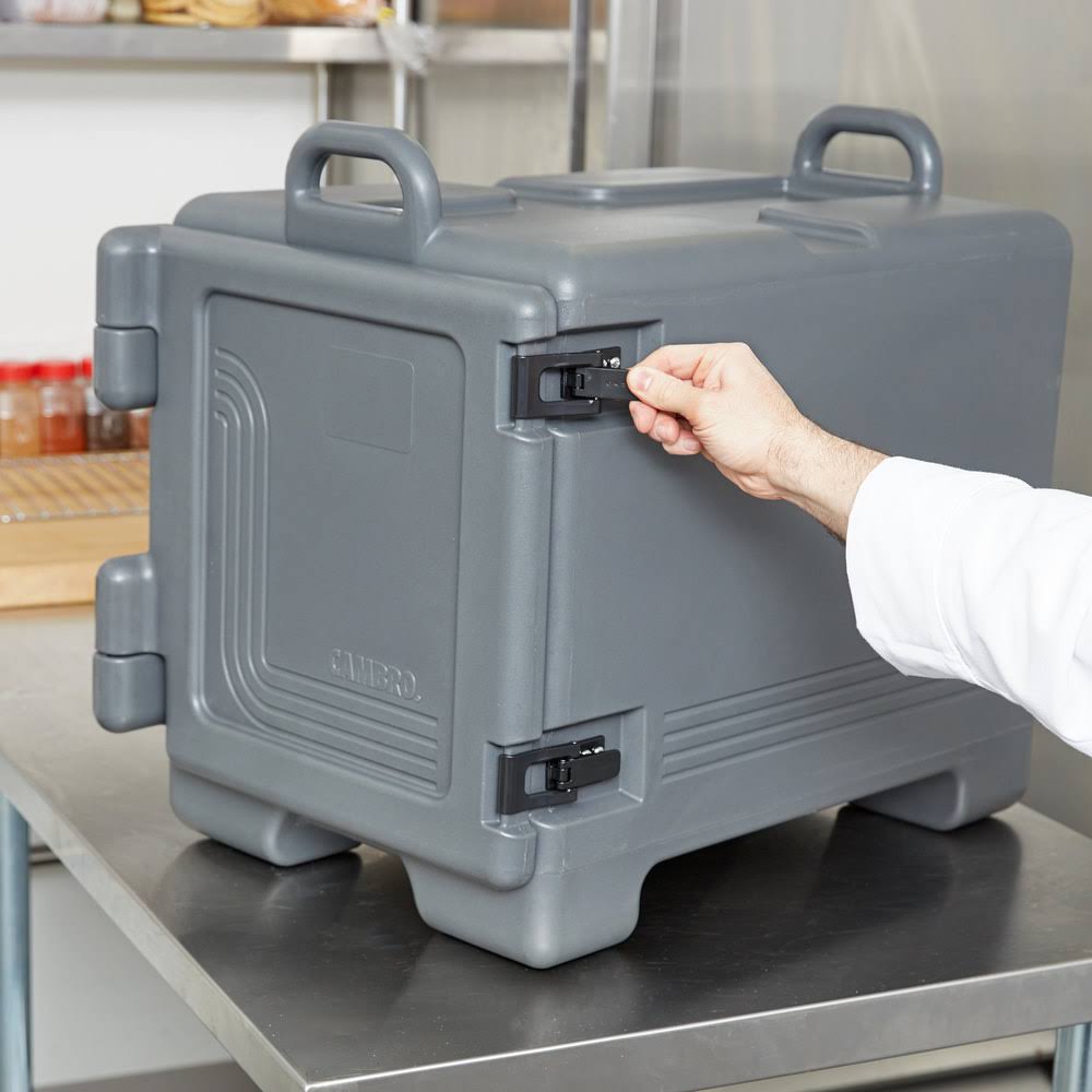 Charcoal Gray Front Loading Insulated Food Pan Carrier Z952
