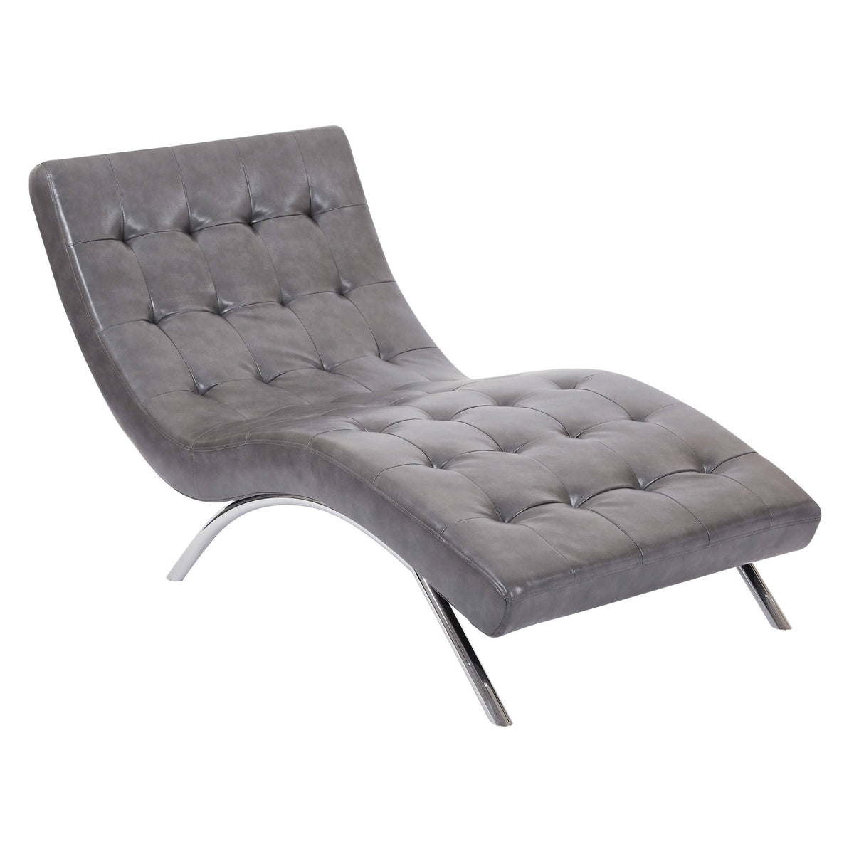 Tufted Chaise Pewter F253