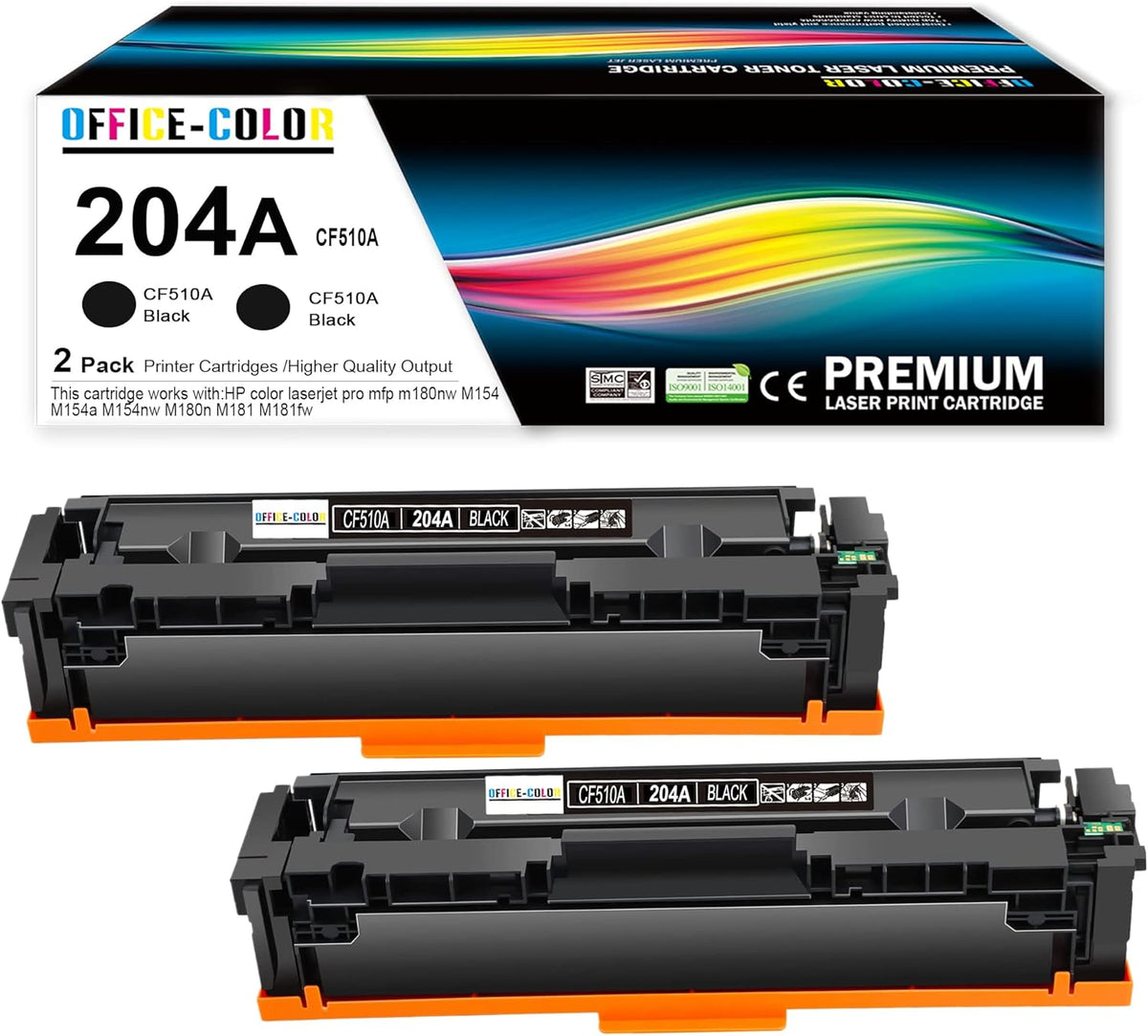 2 Pack Black Compatible Toner Cartridge V10669