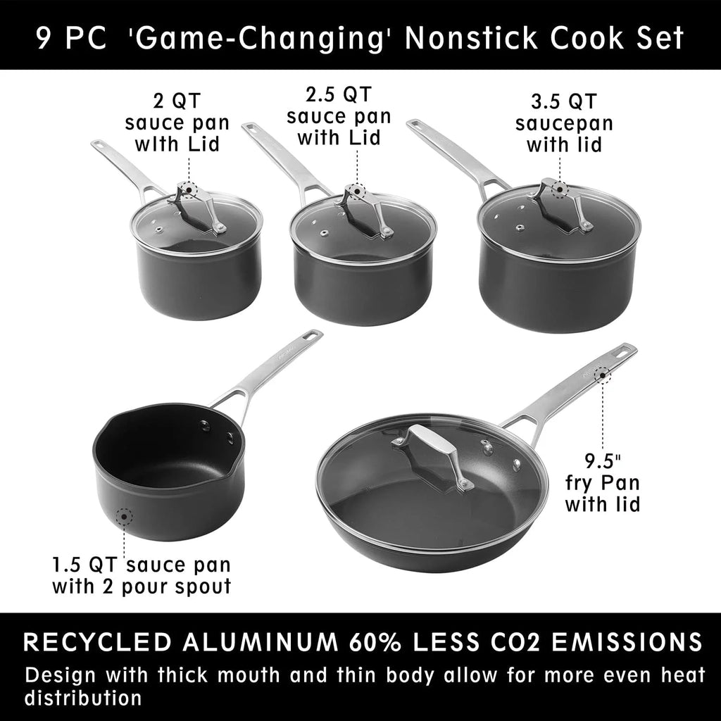 11 Piece Nonstick Induction Cookware Set R710