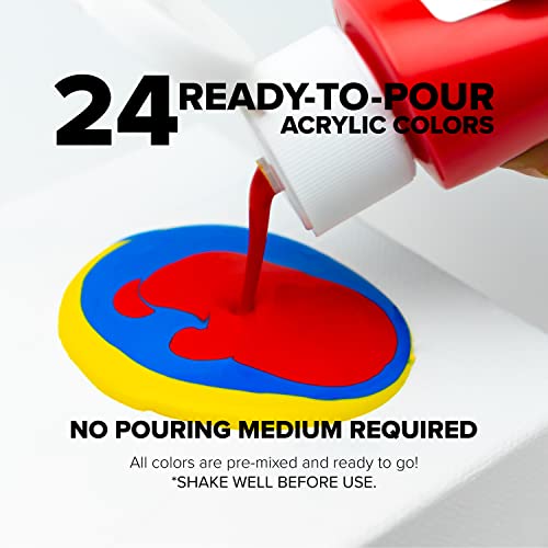12 Colors 2 oz Acrylic Pouring Paint K6707