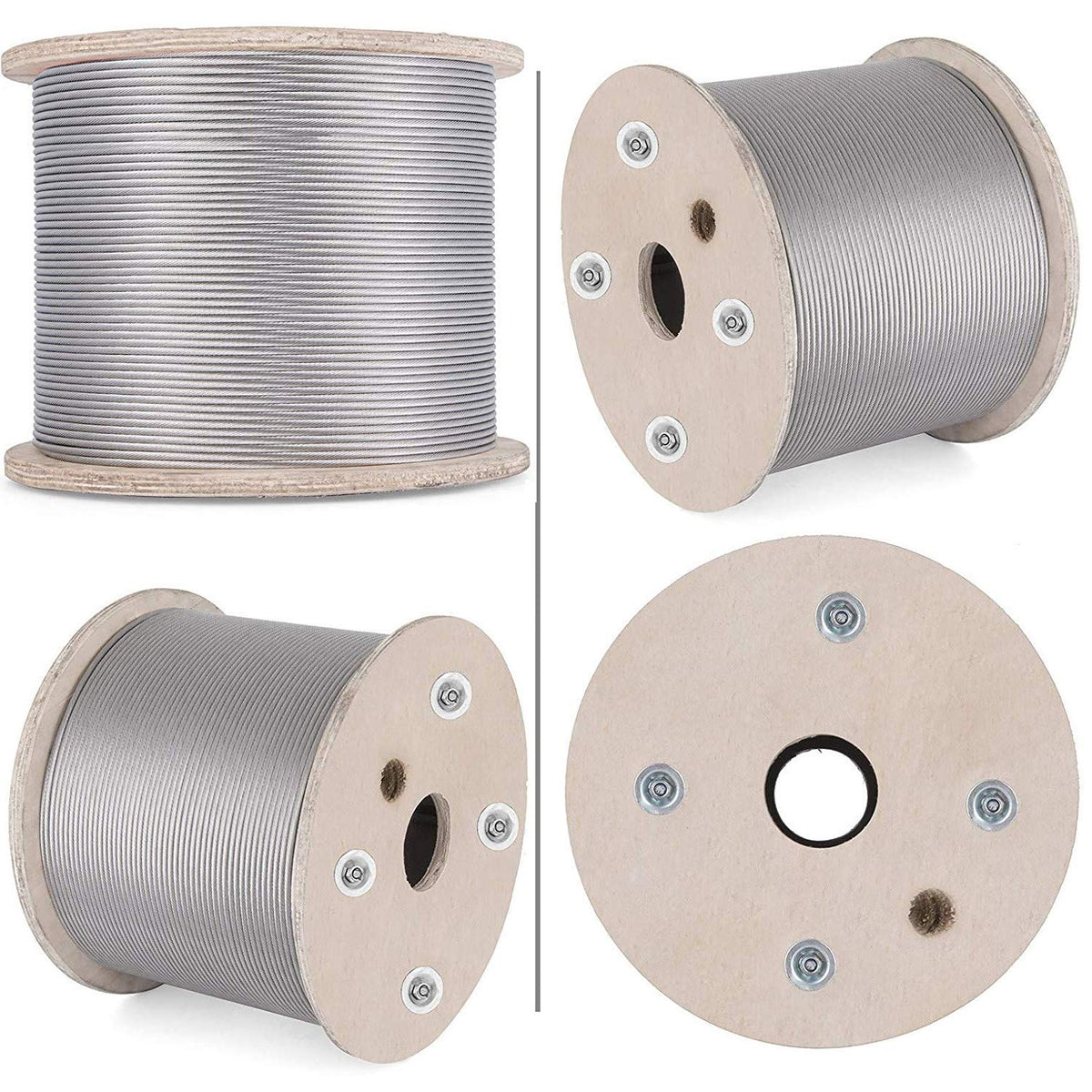 1/8 T316 Stainless Steel Cable 1x19 Wire Rope G163353