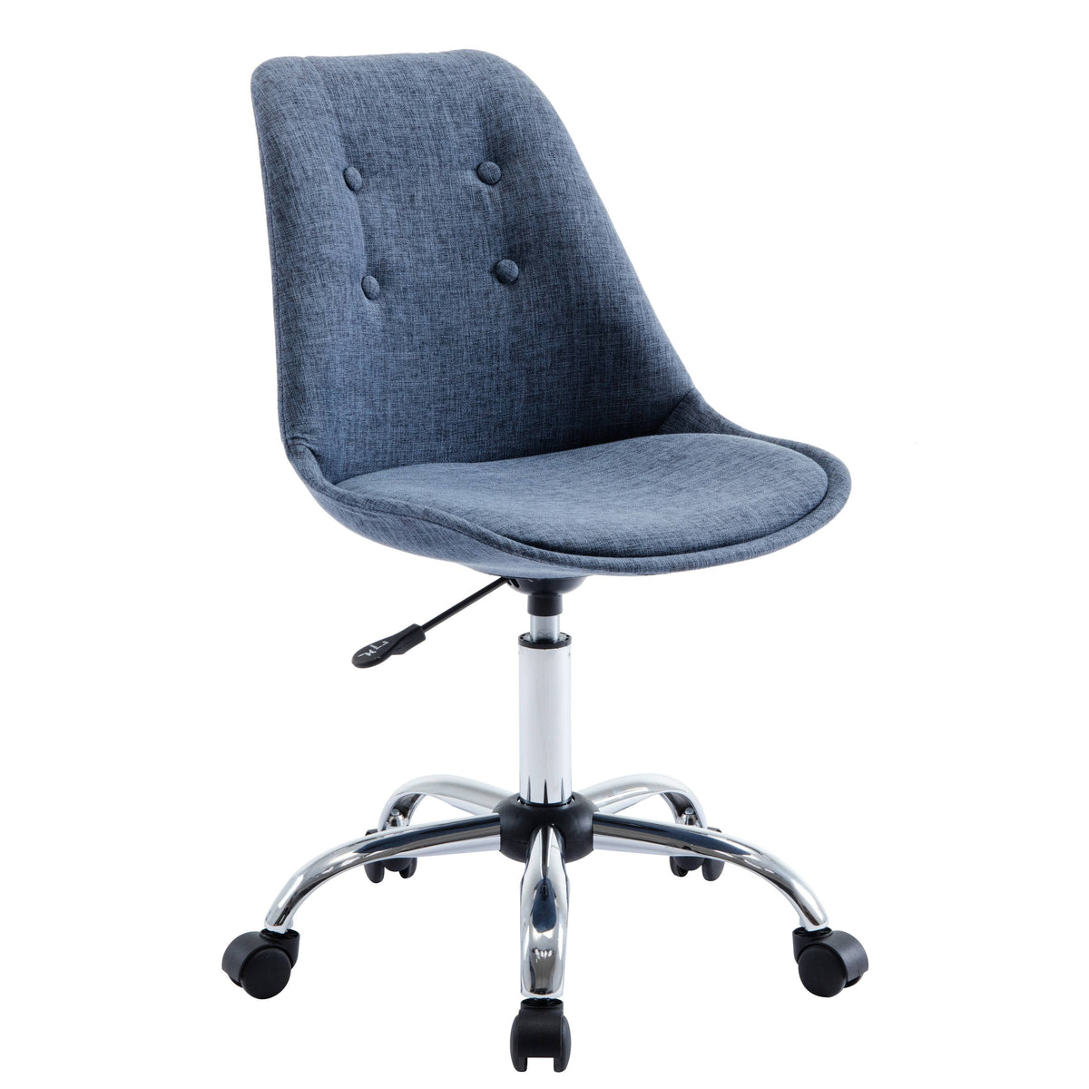 Blu Caster Wheels Height Adjustable Chrome Metal Base Chair G663