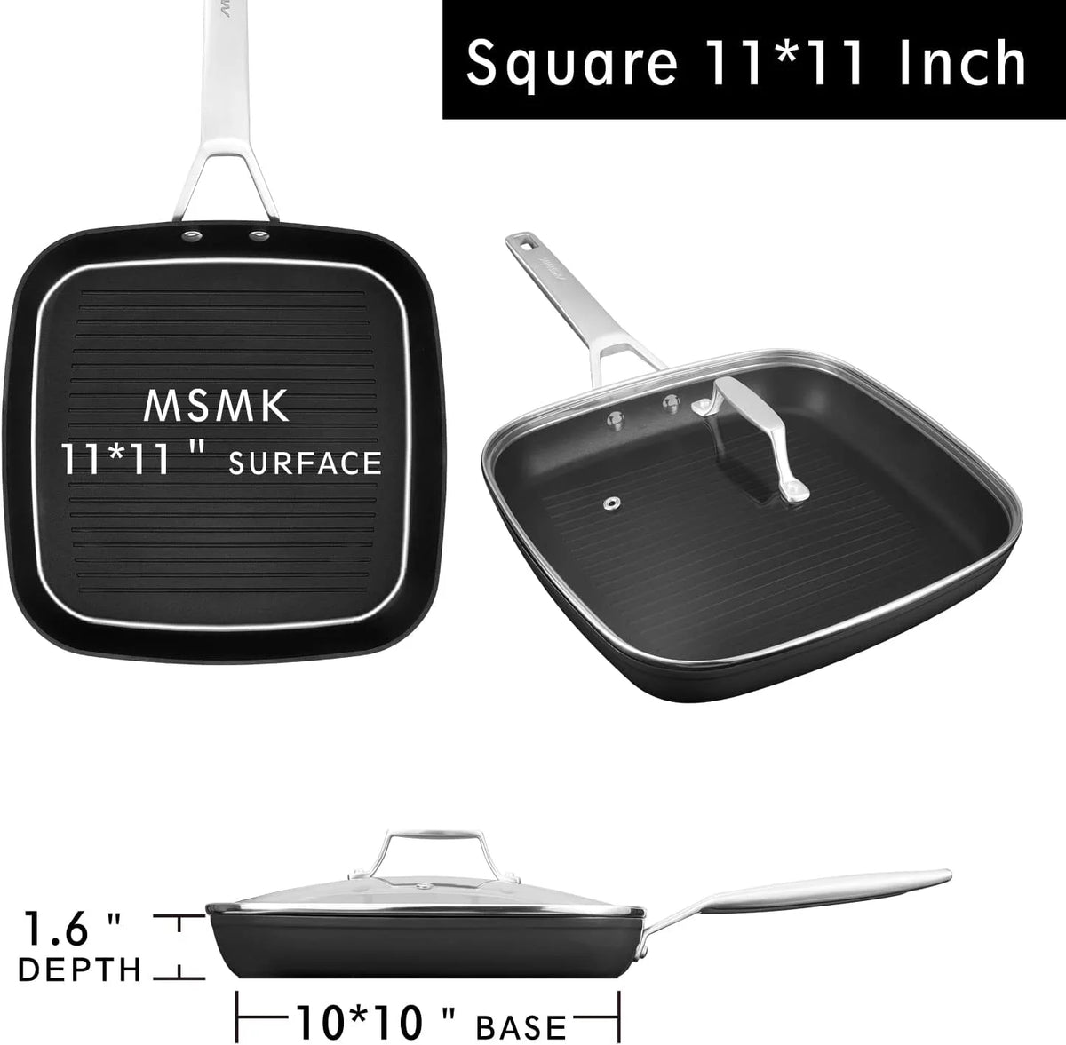 11 Piece Nonstick Induction Cookware Set R710