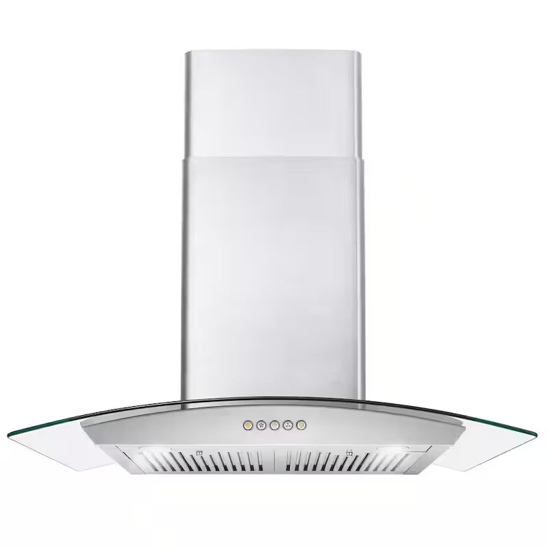 30 in. Stainless Steel Wall Mount Range Hood with LED Lighting Q8071
