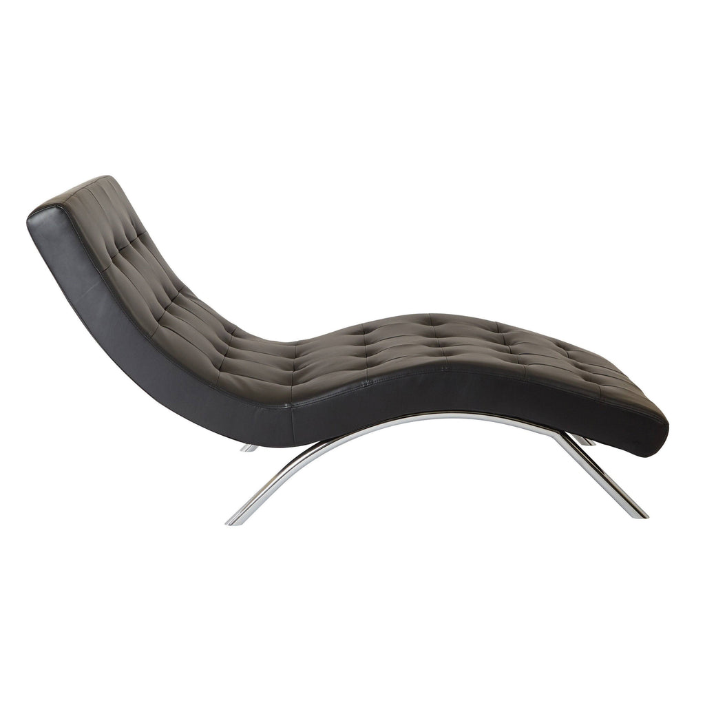Tufted Chaise Pewter F253