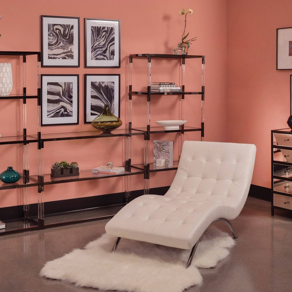 Tufted Chaise Pewter F253