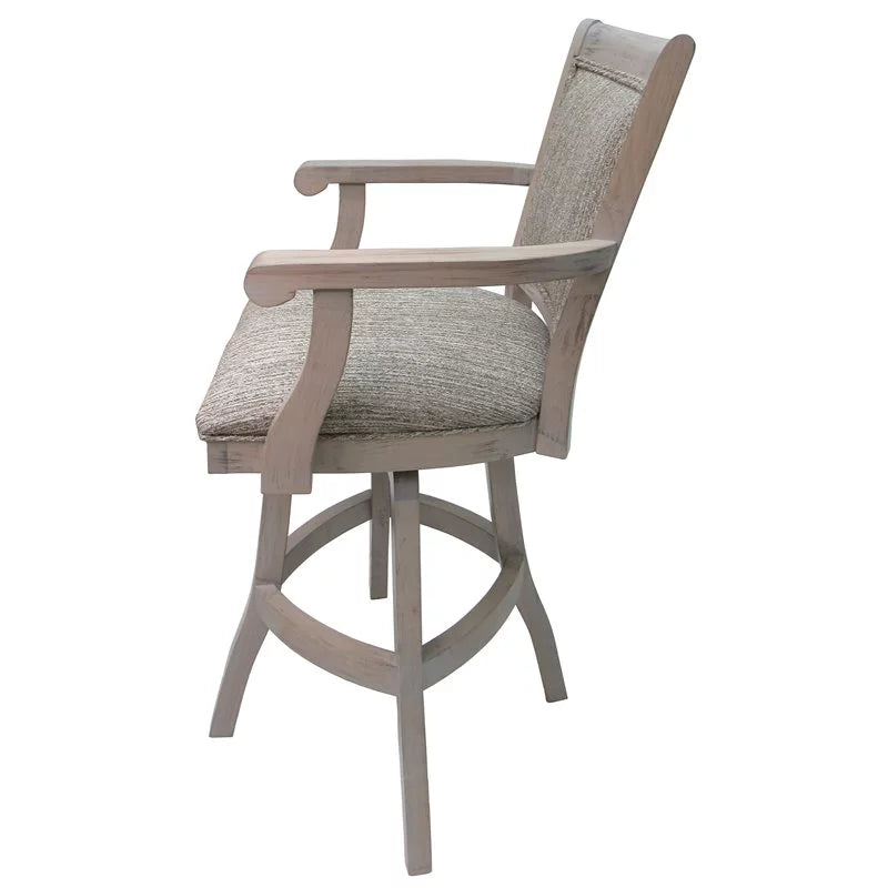 30" Swivel Solid Wood Bar Stool I414313