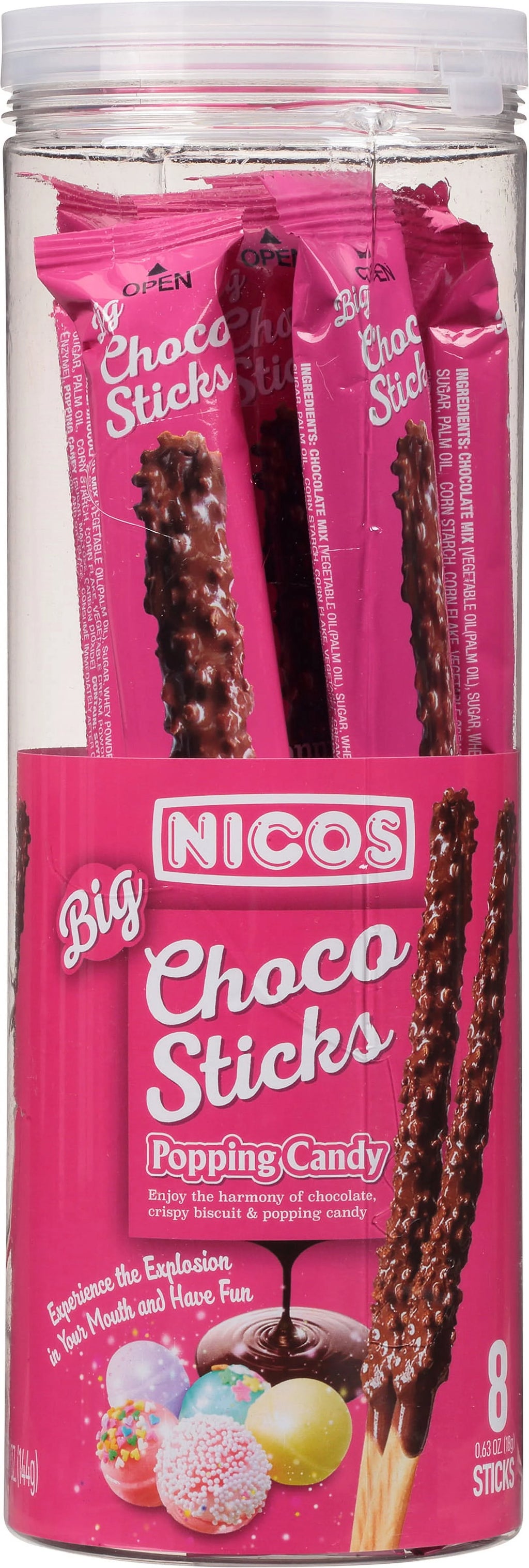 Biscuit Sticks with Popping Candy 5.08 OZ (8 sticks) X 3 Pack B13449