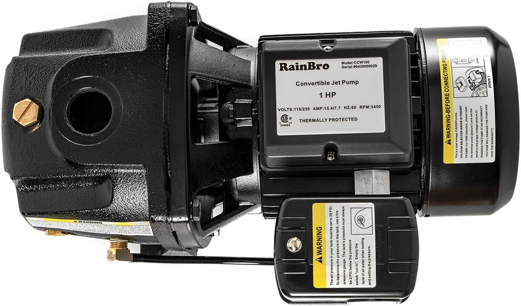 1 HP Cast Iron Convertible Jet Well Pump with Ejector Kit D4446
