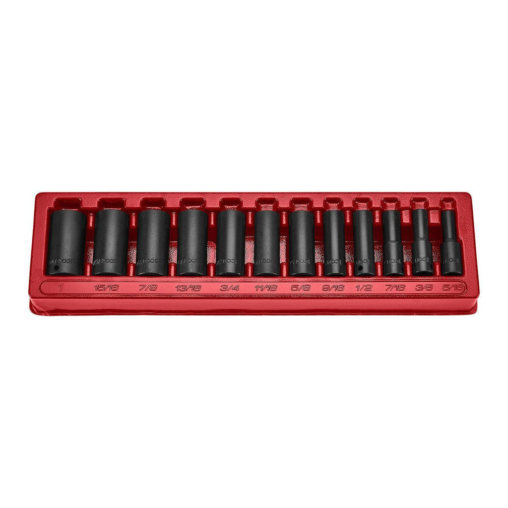 3/8 in. Drive SAE Deep Impact Socket Set, 12-Piece B8243