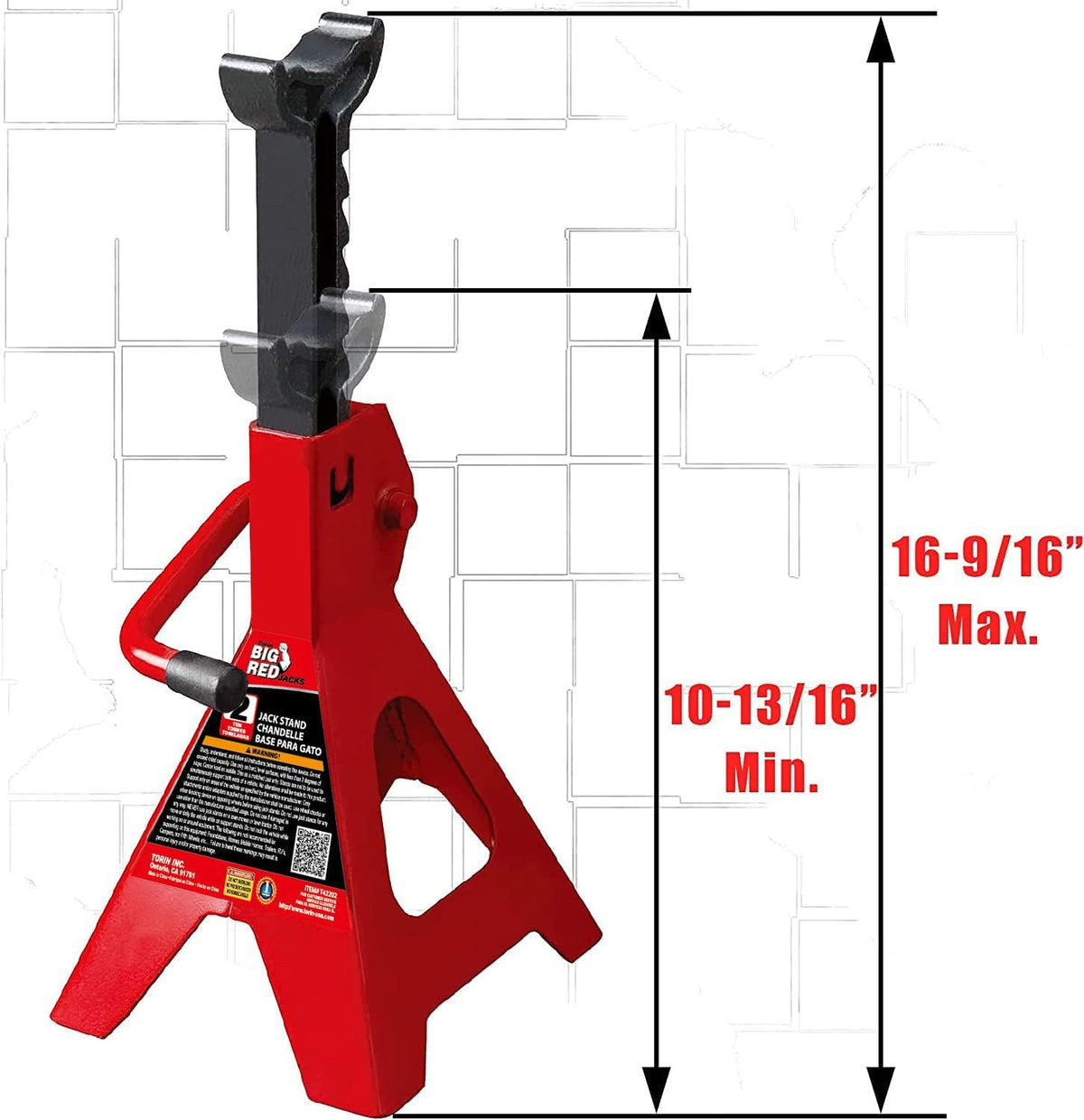 2 Ton Steel Car Jack Stands (1 Pair) U381