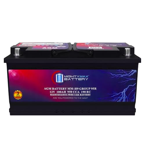 AGM Car Battery 12V 60 AH 680 CCA BCI Group Size 47 C318743