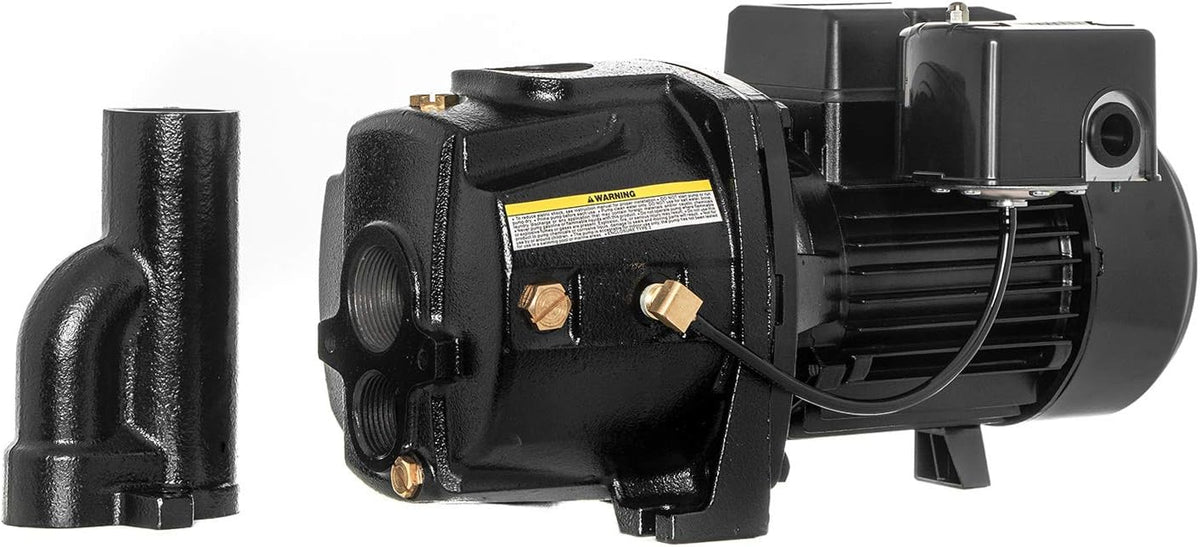 1 HP Cast Iron Convertible Jet Well Pump with Ejector Kit D4446