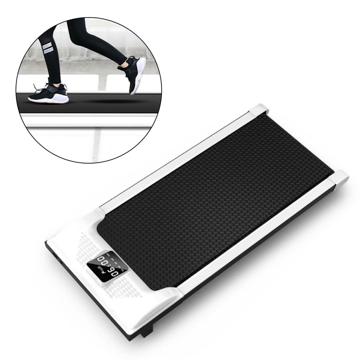 0.5 HP Folding Electric Treadmill with LCD Display U623308