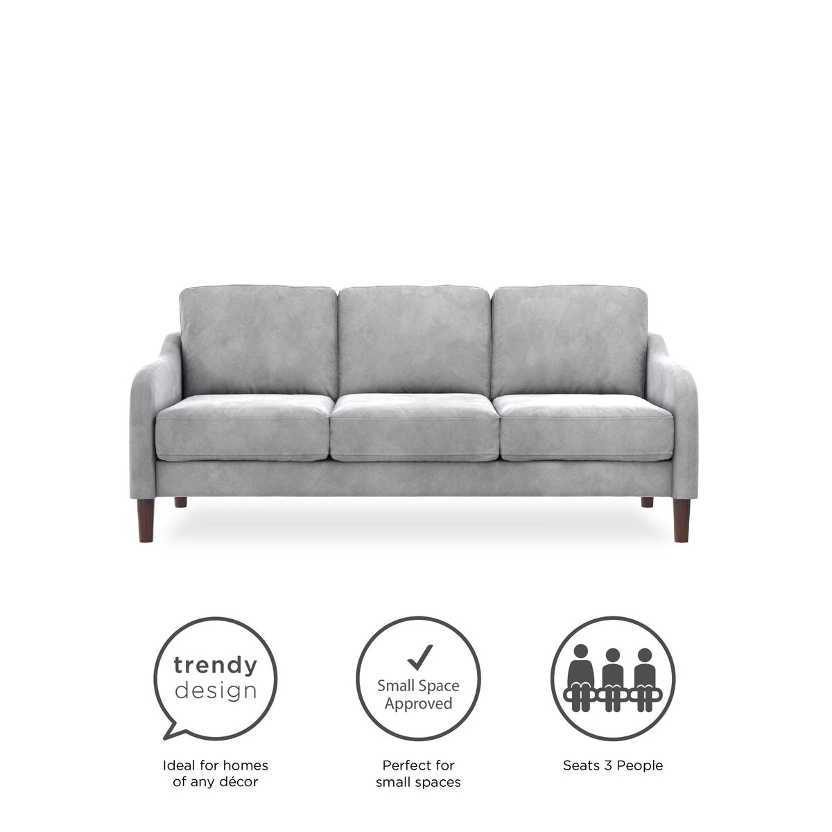 Green Velvet 3-Seater Sofa V312