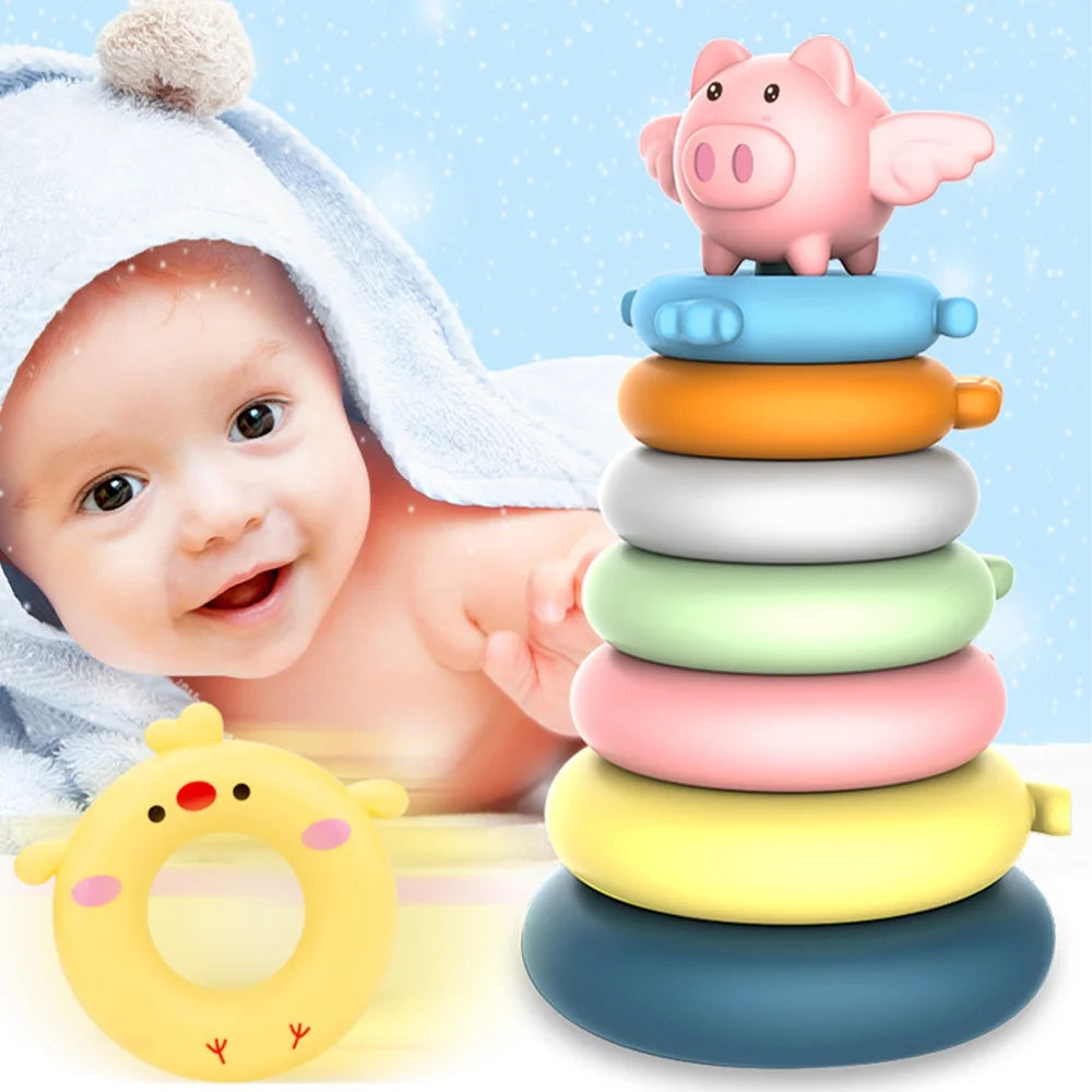 7 Pcs Soft Stacking Rings Toy C503700
