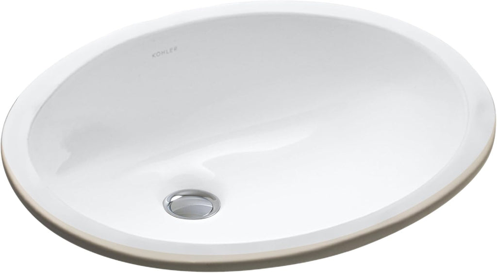White Under-Mount Bathroom Sink V4092