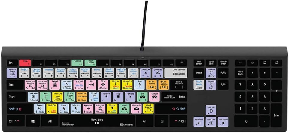 Adobe Premiere Pro CC Backlit Mechanical Keyboard G477457