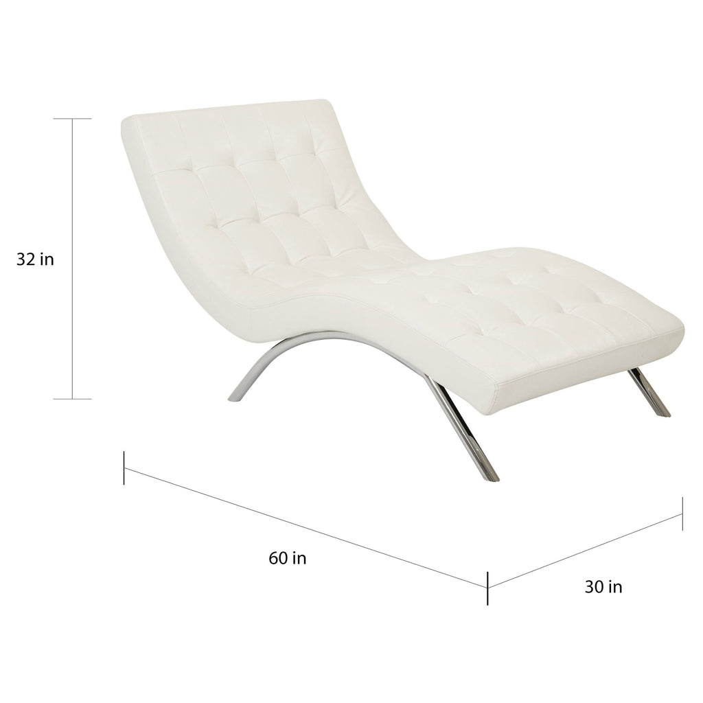 Tufted Chaise Pewter F253