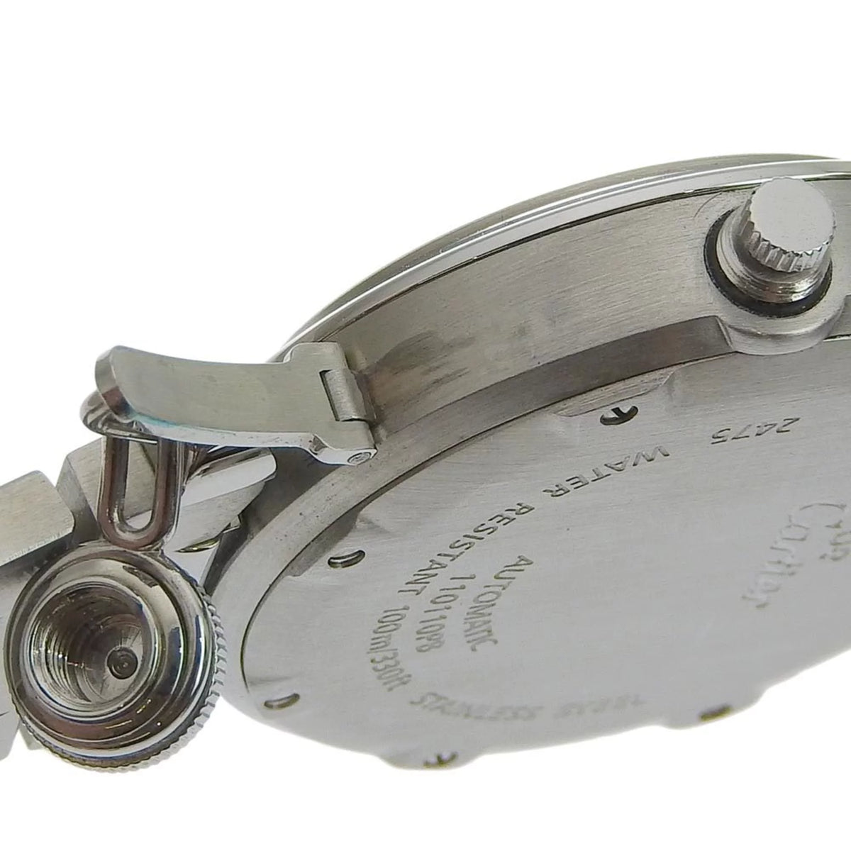 Pre-Owned Stainless Steel Automatic Men's Navy Dial Watch C471