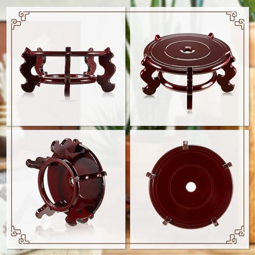 2 Pcs 4 to 12 in Wooden Plant Stands N68079