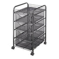Onyx Mesh File Cart with 4 Drawers W231668