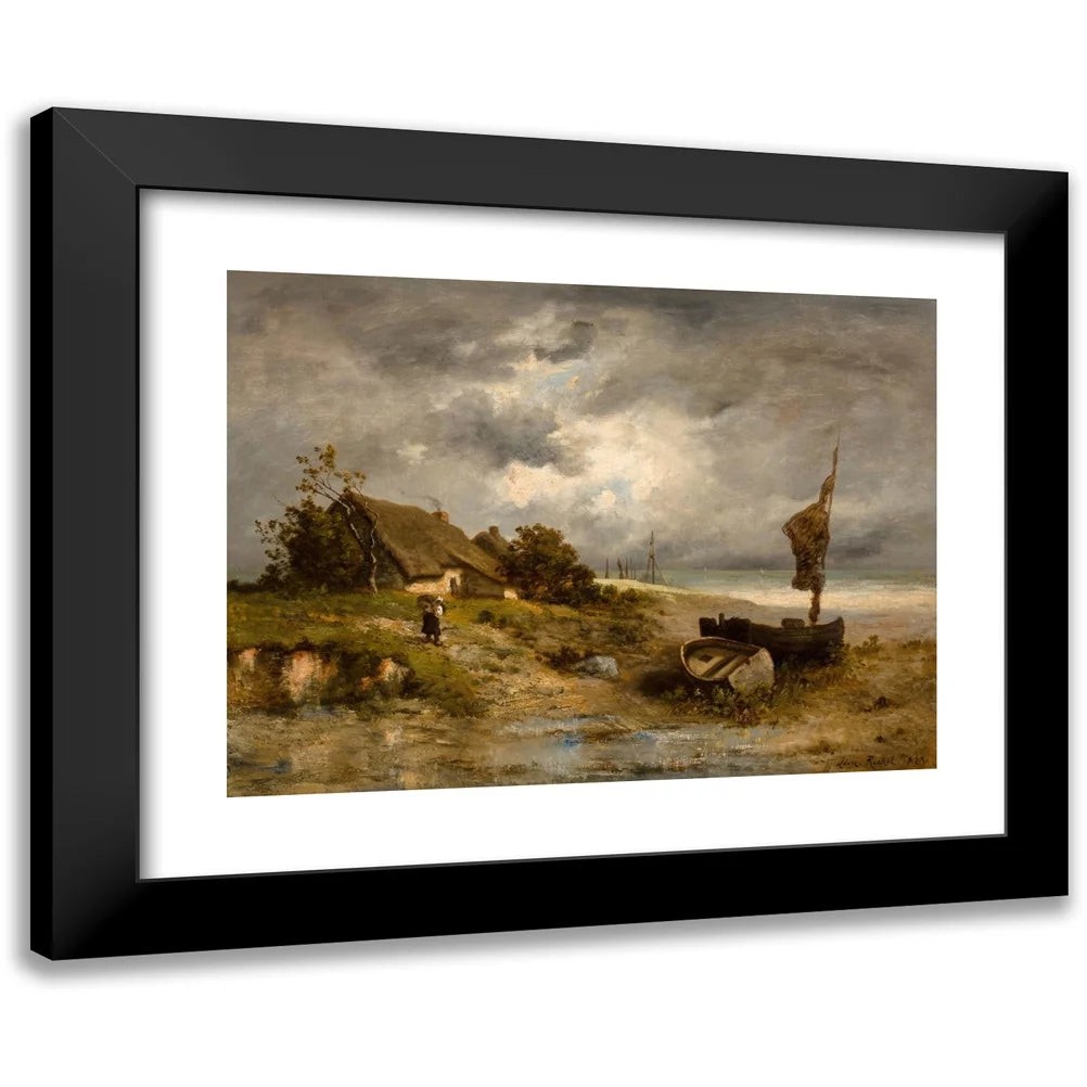 Black Framed Art Print Y109