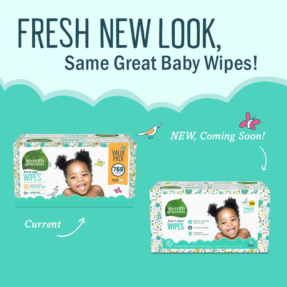 Baby Wipes Sensitive Protection 768 Count P4673