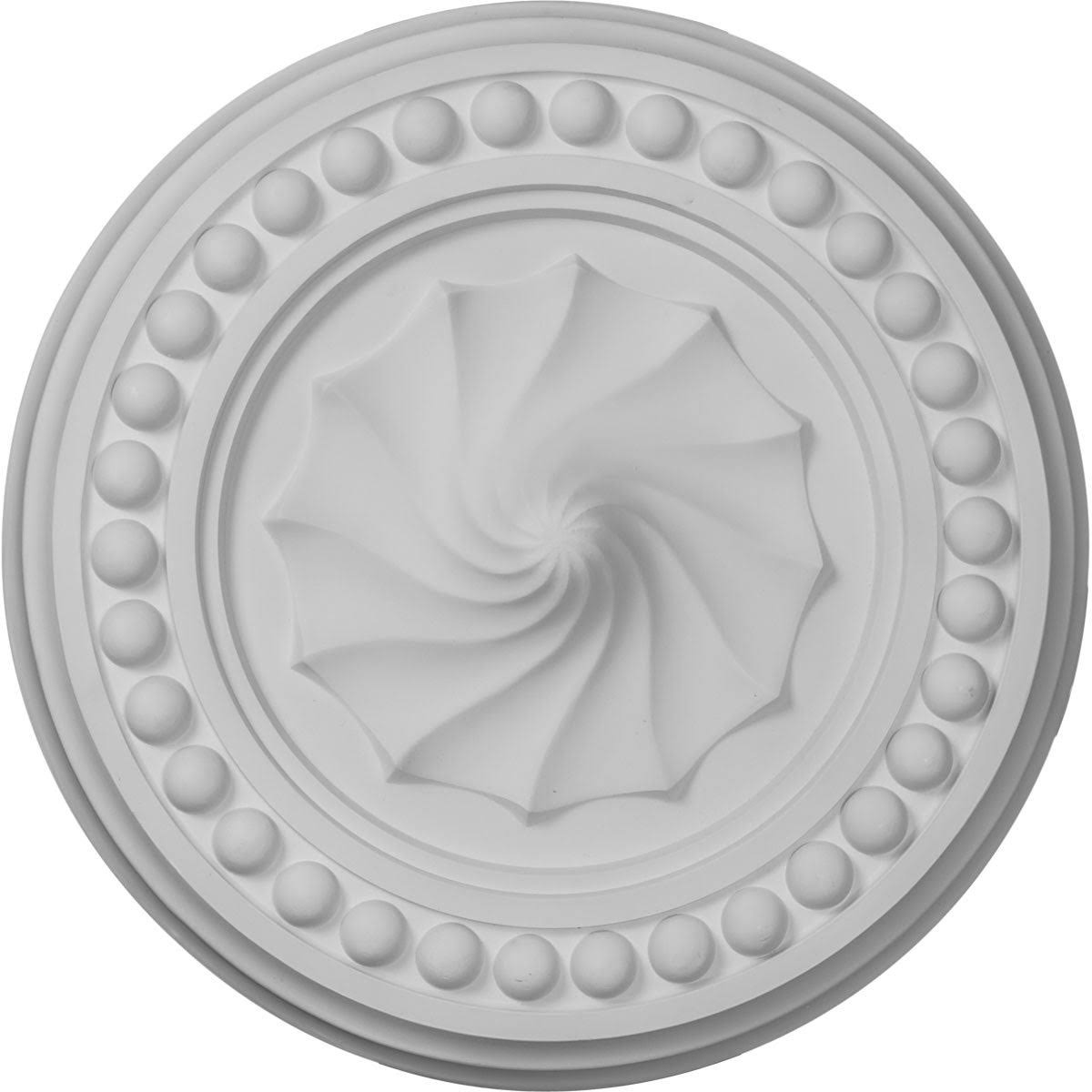 15 3/4 inch x 2 inch Ceiling Medallion Hand-Painted Smokey Topaz D153779