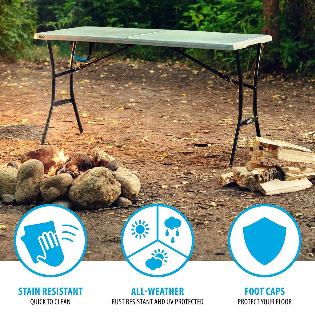5 Foot Rectangle Fold-in-Half Table W3248