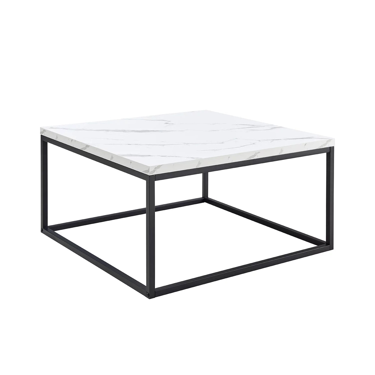 White Marble Square Coffee Table H5661